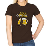 It's Beer Time - Womens T-Shirts RIPT Apparel Small / Dark Chocolate