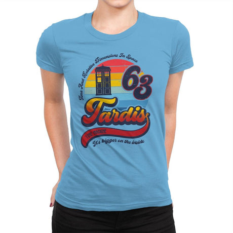 It's Bigger on the Inside - Womens Premium T-Shirts RIPT Apparel Small / Turquoise