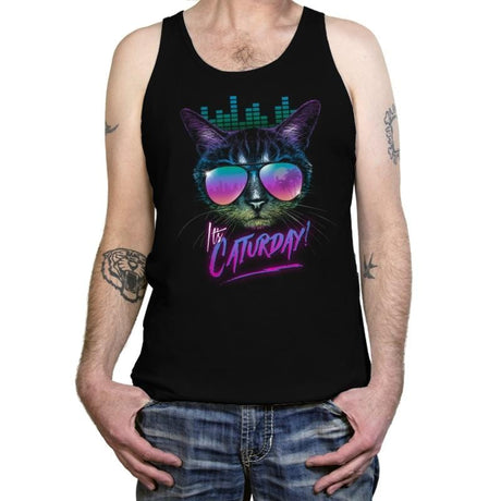 It's Caturday! - Tanktop Tanktop RIPT Apparel X-Small / Black