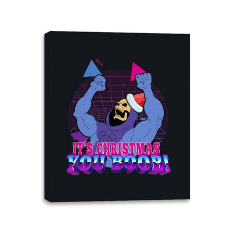 It's Christmas You Boob - Canvas Wraps Canvas Wraps RIPT Apparel 11x14 / Black