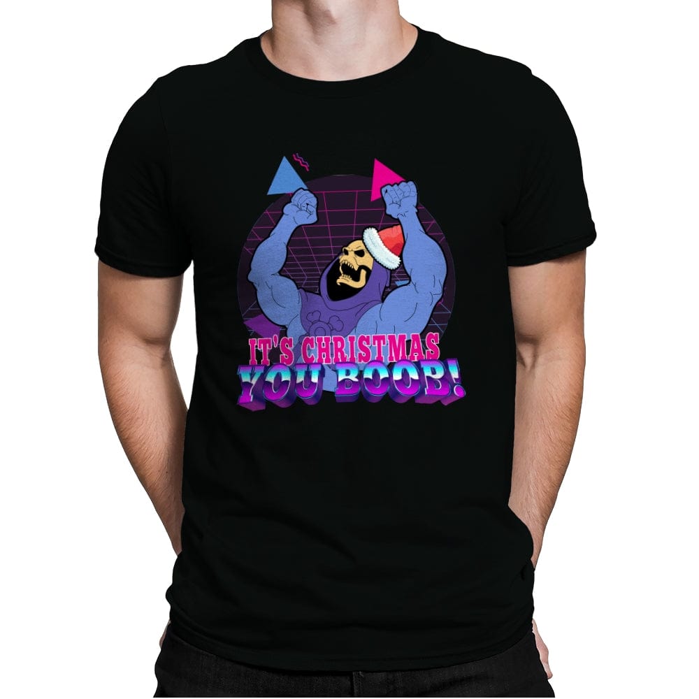 It's Christmas You Boob - Mens Premium T-Shirts RIPT Apparel Small / Black