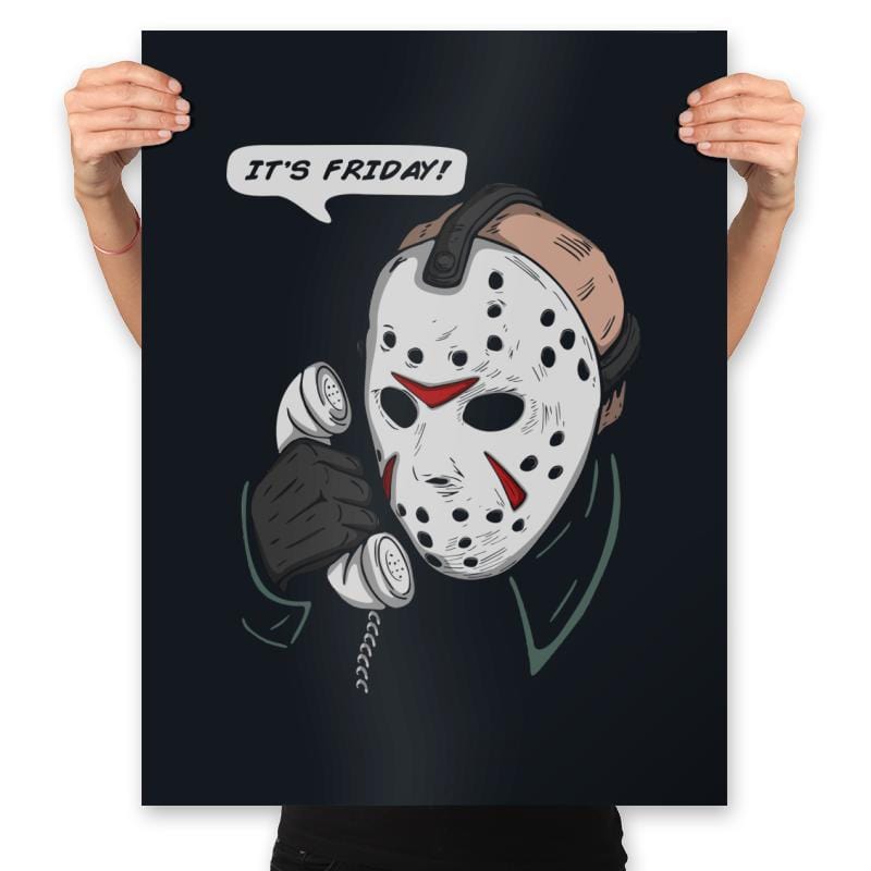 It's Friday! - Prints Posters RIPT Apparel 18x24 / Black