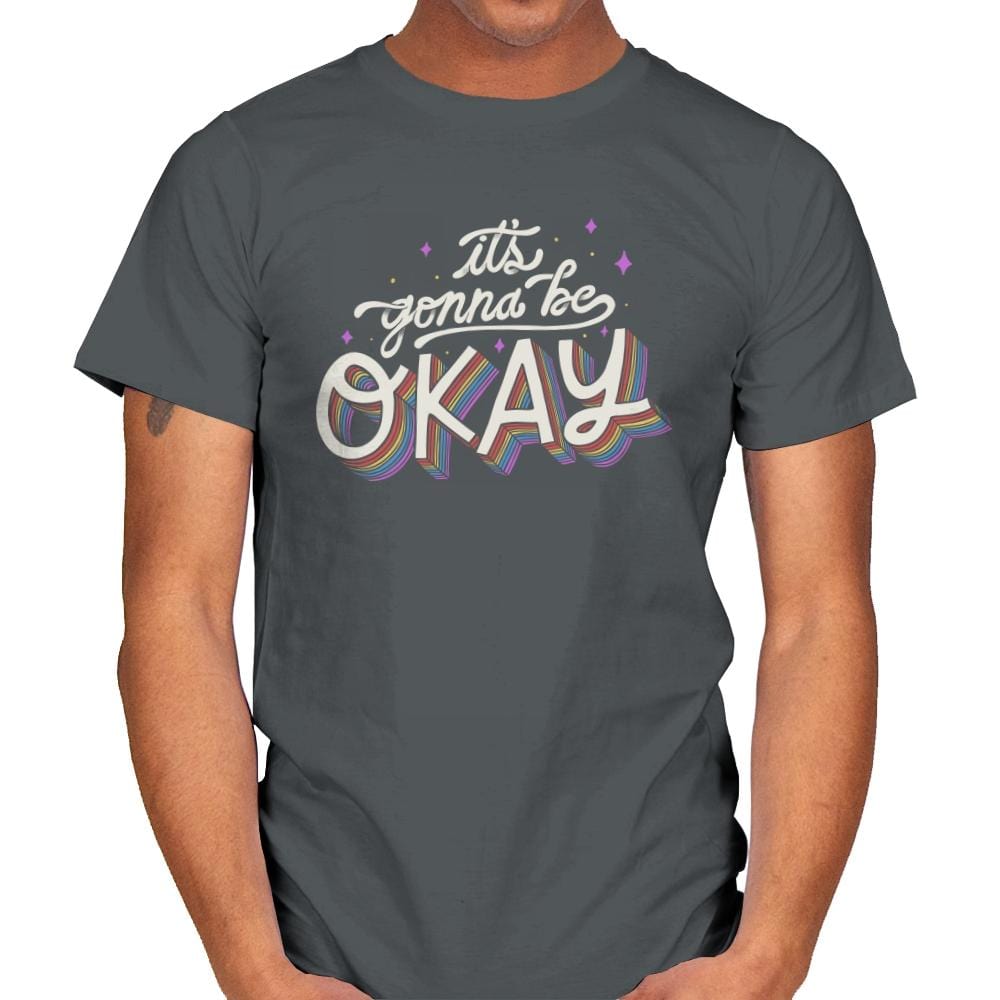 It's Gonna Be Okay - Mens T-Shirts RIPT Apparel Small / Charcoal