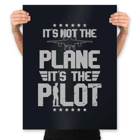It's Not The Plane - Prints Posters RIPT Apparel 18x24 / Black