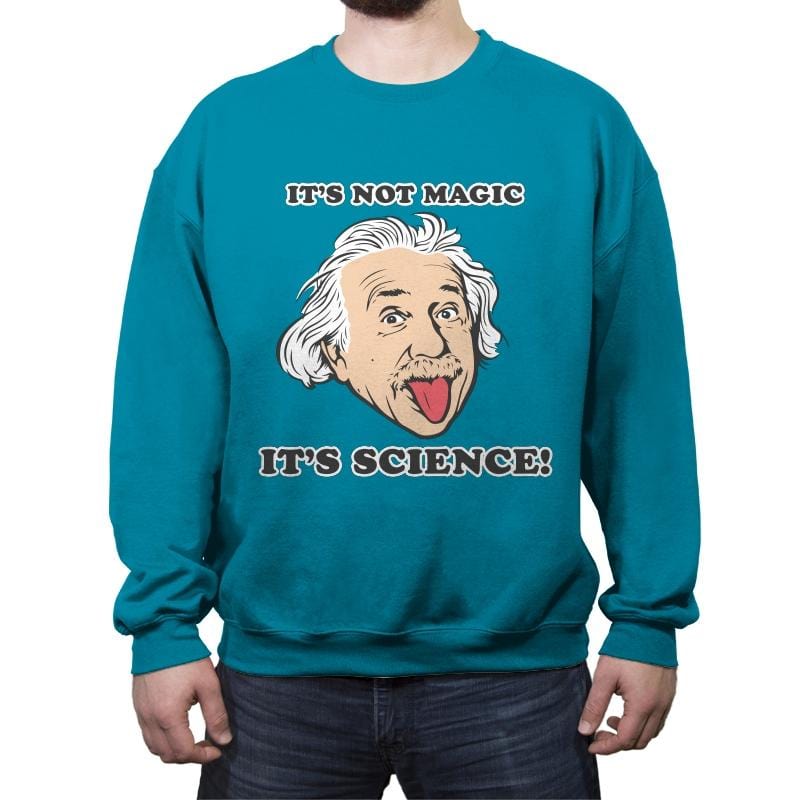 It's Science - Crew Neck Sweatshirt Crew Neck Sweatshirt RIPT Apparel Small / Antique Sapphire
