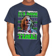 It's Snow Time - Mens T-Shirts RIPT Apparel Small / Navy