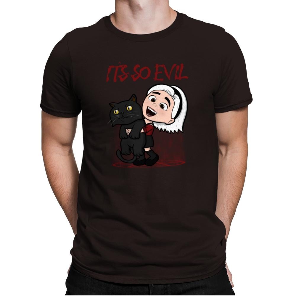 It's So Evil - Mens Premium T-Shirts RIPT Apparel Small / Dark Chocolate