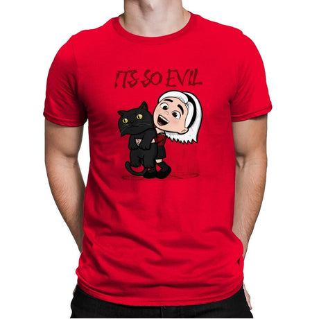 It's So Evil - Mens Premium T-Shirts RIPT Apparel Small / Red