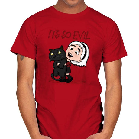 It's So Evil - Mens T-Shirts RIPT Apparel Small / Red