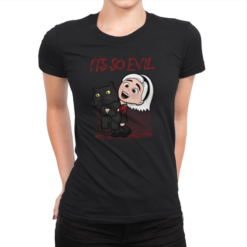 It's So Evil - Womens Premium T-Shirts RIPT Apparel Small / Black