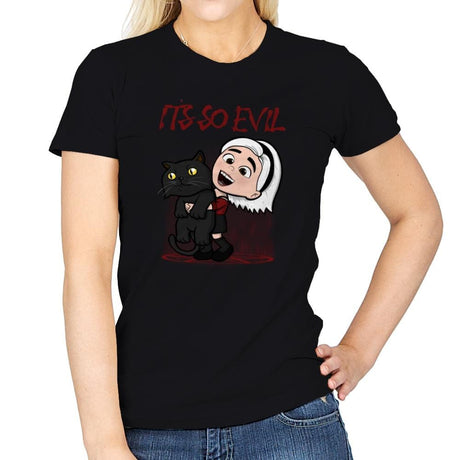It's So Evil - Womens T-Shirts RIPT Apparel Small / Black