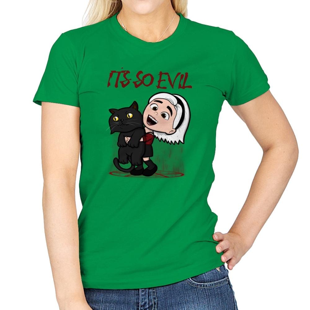 It's So Evil - Womens T-Shirts RIPT Apparel Small / Irish Green