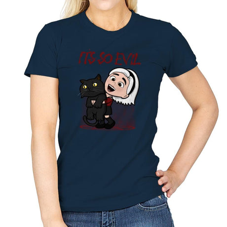It's So Evil - Womens T-Shirts RIPT Apparel Small / Navy