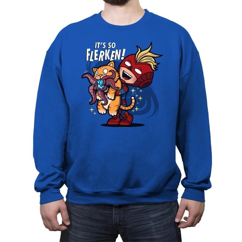 It's so flerken - Crew Neck Sweatshirt Crew Neck Sweatshirt RIPT Apparel Small / Royal