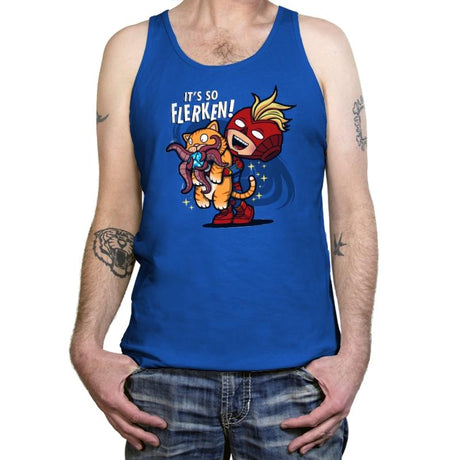 It's so flerken - Tanktop Tanktop RIPT Apparel X-Small / True Royal