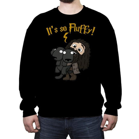 It's So Fluffy! - Raffitees - Crew Neck Sweatshirt Crew Neck Sweatshirt RIPT Apparel
