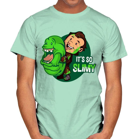 It's So Slimy - Mens T-Shirts RIPT Apparel Small / Mint Green