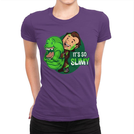 It's So Slimy - Womens Premium T-Shirts RIPT Apparel Small / Purple Rush