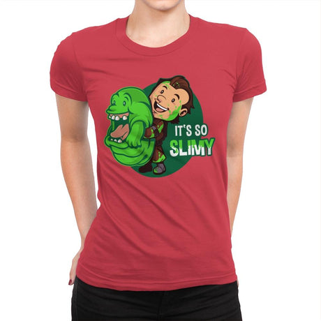 It's So Slimy - Womens Premium T-Shirts RIPT Apparel Small / Red