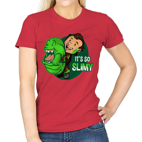 It's So Slimy - Womens T-Shirts RIPT Apparel Small / Red