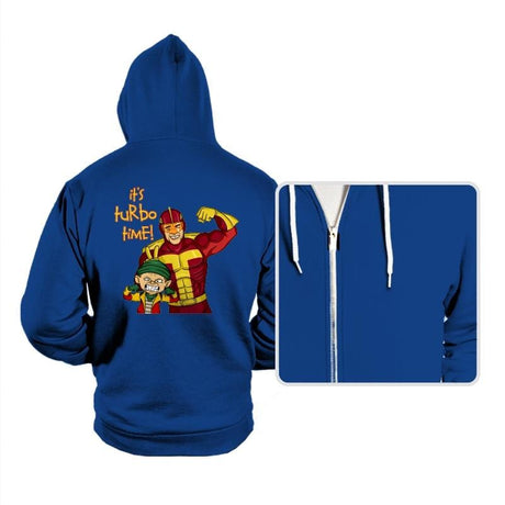 It's Turbo Time! - Hoodies Hoodies RIPT Apparel Small / True Royal