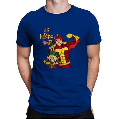 It's Turbo Time! - Mens Premium T-Shirts RIPT Apparel Small / Royal