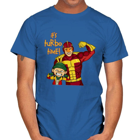 It's Turbo Time! - Mens T-Shirts RIPT Apparel Small / Royal