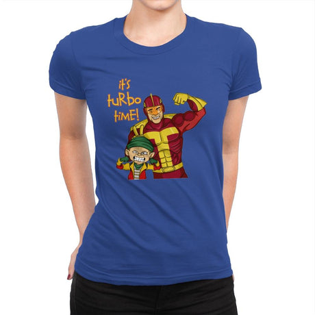 It's Turbo Time! - Womens Premium T-Shirts RIPT Apparel Small / Royal