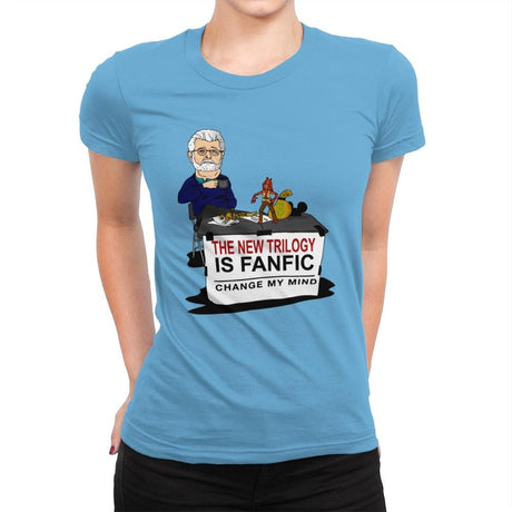 It was all fanfic - Womens Premium T-Shirts RIPT Apparel Small / Turquoise