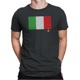 Italy Brick Flag Exclusive - Mens Premium T-Shirts RIPT Apparel Small / Heavy Metal