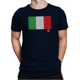 Italy Brick Flag Exclusive - Mens Premium T-Shirts RIPT Apparel Small / Midnight Navy