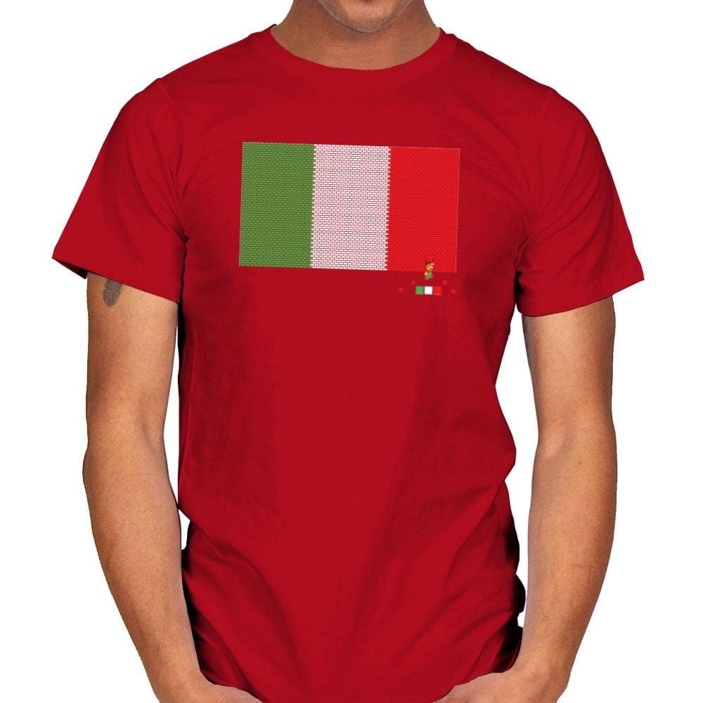 Italy Brick Flag Exclusive - Mens T-Shirts RIPT Apparel Small / Red