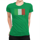 Italy Brick Flag Exclusive - Womens Premium T-Shirts RIPT Apparel Small / Kelly Green