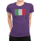 Italy Brick Flag Exclusive - Womens Premium T-Shirts RIPT Apparel Small / Purple Rush
