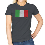 Italy Brick Flag Exclusive - Womens T-Shirts RIPT Apparel Small / Charcoal