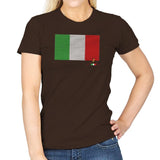 Italy Brick Flag Exclusive - Womens T-Shirts RIPT Apparel Small / Dark Chocolate