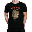 Its fine - Mens Premium T-Shirts RIPT Apparel Small / Black