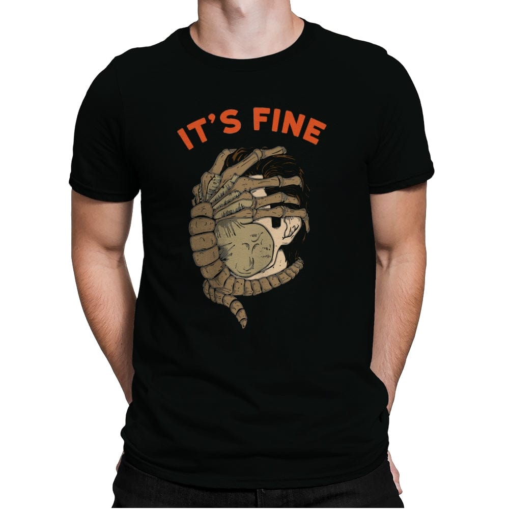 Its fine - Mens Premium T-Shirts RIPT Apparel Small / Black