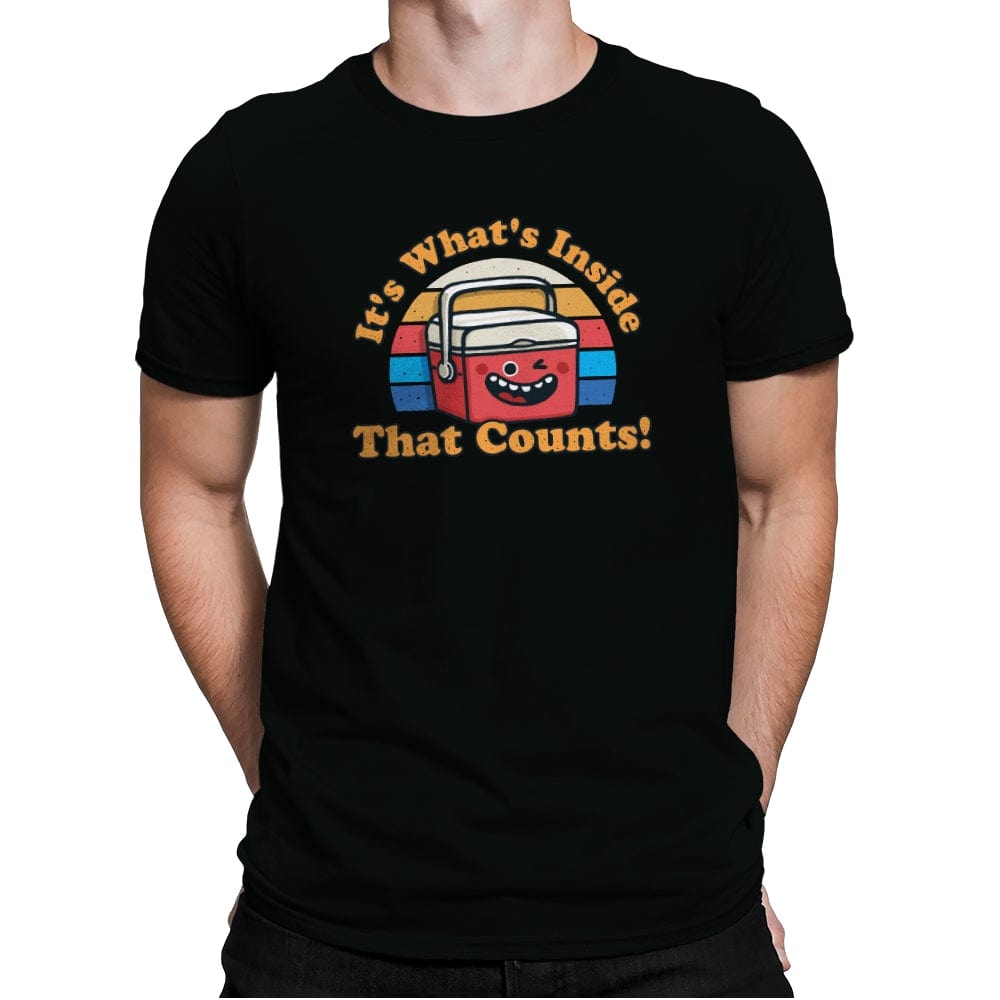 Its what's Inside that Counts - Mens Premium T-Shirts RIPT Apparel Small / Black