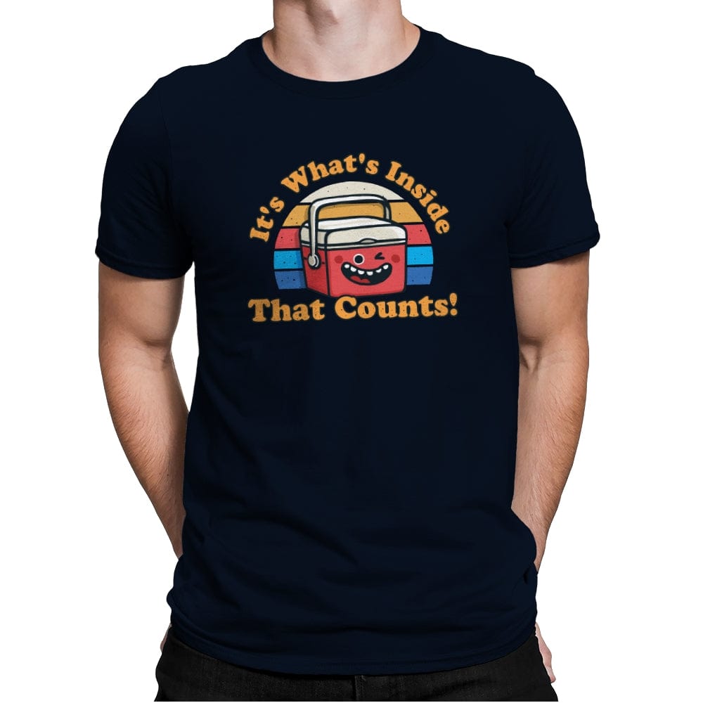 Its what's Inside that Counts - Mens Premium T-Shirts RIPT Apparel Small / Midnight Navy