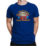 Its what's Inside that Counts - Mens Premium T-Shirts RIPT Apparel Small / Royal
