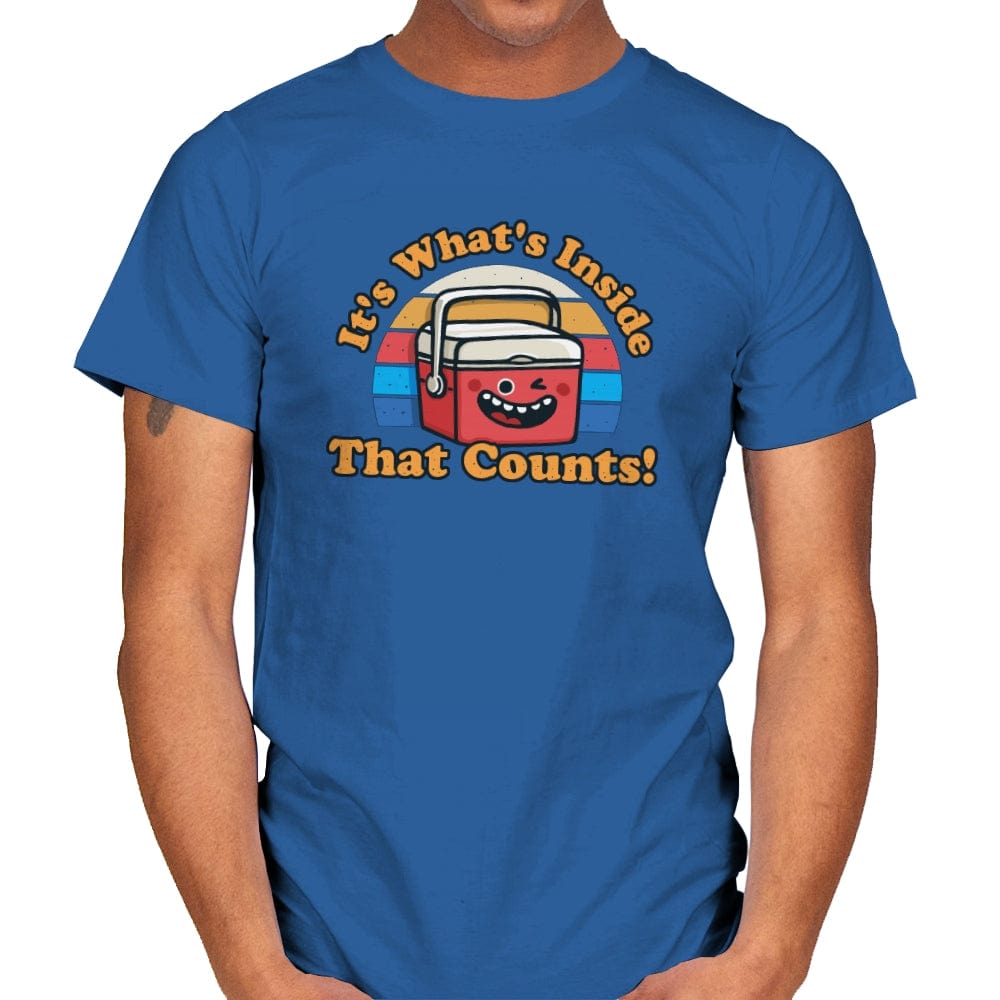 Its what's Inside that Counts - Mens T-Shirts RIPT Apparel Small / Royal