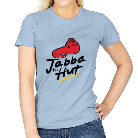 Jabba Hut - Womens T-Shirts RIPT Apparel Small / Light Blue