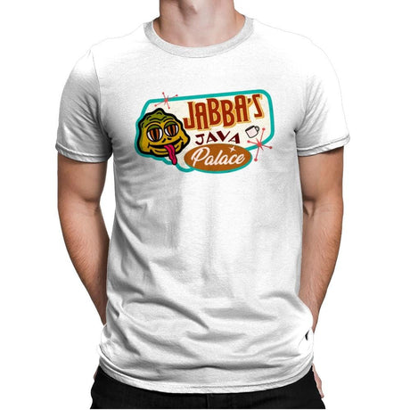 Jabba’s Java Palace - Mens Premium T-Shirts RIPT Apparel Small / White