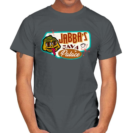 Jabba’s Java Palace - Mens T-Shirts RIPT Apparel Small / Charcoal