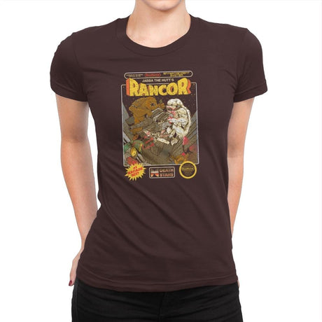 Jabba's Rancor Exclusive - Womens Premium T-Shirts RIPT Apparel Small / Dark Chocolate