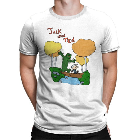 Jack and Ted - Mens Premium T-Shirts RIPT Apparel Small / White