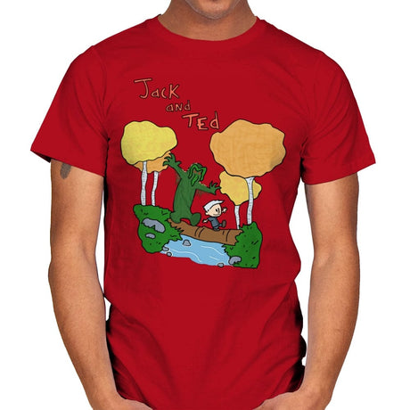 Jack and Ted - Mens T-Shirts RIPT Apparel Small / Red