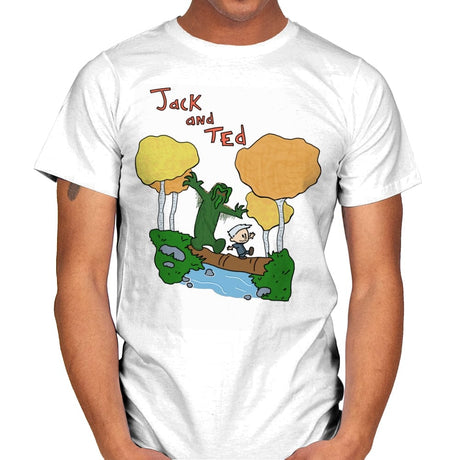 Jack and Ted - Mens T-Shirts RIPT Apparel Small / White