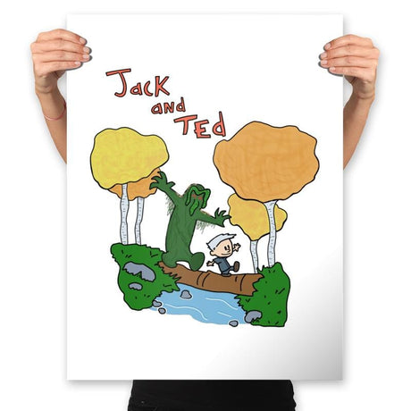 Jack and Ted - Prints Posters RIPT Apparel 18x24 / White